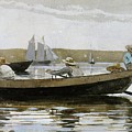 Boys In A Dory Painting by Winslow Homer Boys In A Dory Painting by Winslow Homer