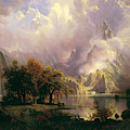 Rocky Mountain Landscape Painting by Albert Bierstadt Rocky Mountain Landscape Painting by Albert Bierstadt
