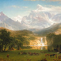 The Rocky Mountains, Lander's Peak Painting by Albert Bierstadt The Rocky Mountains, Lander's Peak Painting by Albert Bierstadt