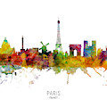Paris France Skyline by Michael Tompsett Paris France Skyline by Michael Tompsett