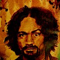 CHARLES MANSON portrait fresh blood Painting by Ryan Almighty CHARLES MANSON portrait fresh blood Painting by Ryan Almighty