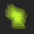 Map Of Wisconsin by Naxart Studio Map Of Wisconsin by Naxart Studio