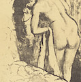 Nude Woman Standing, Drying Herself by Edgar Degas Nude Woman Standing, Drying Herself by Edgar Degas