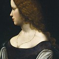Portrait Of A Young Lady Painting by Follower Of Leonardo Da Vinci Portrait Of A Young Lady Painting by Follower Of Leonardo Da Vinci