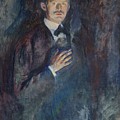 Self-portrait With Cigarette Painting by Edvard Munch Self-portrait With Cigarette Painting by Edvard Munch