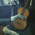 The Old Guitarist Painting by Pablo Picasso The Old Guitarist Painting by Pablo Picasso
