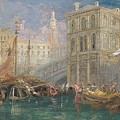 The Orange Market, Venice Painting by James Holland
