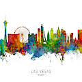 Las Vegas Nevada Skyline by Michael Tompsett Las Vegas Nevada Skyline by Michael Tompsett
