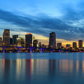 Miami Sunset Skyline Photograph by Raul Rodriguez Miami Sunset Skyline Photograph by Raul Rodriguez