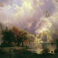 Rocky Mountain Landscape Painting by Albert Bierstadt Rocky Mountain Landscape Painting by Albert Bierstadt