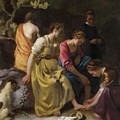 Diana And Her Nymphs Painting by Johannes Vermeer Diana And Her Nymphs Painting by Johannes Vermeer