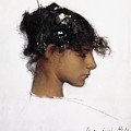 Rosina Ferrara, Head Of A Capri Girl Painting by John Singer Sargent Rosina Ferrara, Head Of A Capri Girl Painting by John Singer Sargent