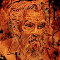 CHARLES MANSON portrait fresh blood Painting by Ryan Almighty CHARLES MANSON portrait fresh blood Painting by Ryan Almighty