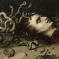 Head Of Medusa Painting by Peter Paul Rubens