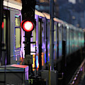 7 NightScape No.3 - Manhattan-bound 7 Train Departs 40th St Station, Queens Photograph by Steve Ember 7 NightScape No.3 - Manhattan-bound 7 Train Departs 40th St Station, Queens Photograph by Steve Ember