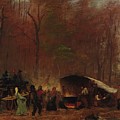 A Different Sugaring Painting by Eastman Johnson A Different Sugaring Painting by Eastman Johnson