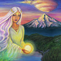 A Lemurian Dream Painting by Adya Nova A Lemurian Dream Painting by Adya Nova