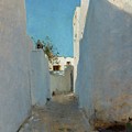 A Moroccan Street Scene Painting by John Singer Sargent A Moroccan Street Scene Painting by John Singer Sargent