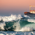 Abandoned Ship and the stormy waves Photograph by Michalakis Ppalis Abandoned Ship and the stormy waves Photograph by Michalakis Ppalis