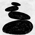 Abstract Black and White No.36 Painting by Naxart Studio Abstract Black and White No.36 Painting by Naxart Studio