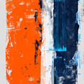 Abstract Orange And Blue Study by Naxart Studio Abstract Orange And Blue Study by Naxart Studio