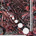 Abstract Painting - Flow 2 - Fluid Painting - Red, Black Abstract - Geometric Abstract - Marbling 2 by Studio Grafiikka Abstract Painting - Flow 2 - Fluid Painting - Red, Black Abstract - Geometric Abstract - Marbling 2 by Studio Grafiikka