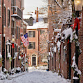 Acorn Street Snowfall by Susan Cole Kelly