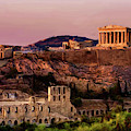 Acropolis at Twilight Painting by Troy Caperton Acropolis at Twilight Painting by Troy Caperton