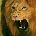African Lion Ferocity Digital Art by Mark Miller African Lion Ferocity Digital Art by Mark Miller