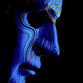 AI robotic face profile close up blue contour Photograph by Simon Bratt AI robotic face profile close up blue contour Photograph by Simon Bratt