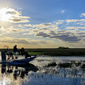 Airboat at Sunset #660 Photograph by Michael Fryd Airboat at Sunset #660 Photograph by Michael Fryd