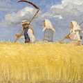 Anna Ancher - Harvesters by Celestial Images Anna Ancher - Harvesters by Celestial Images