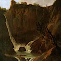 Anonymous / 'Vista de la cascada de Tivoli con pescadores', 1639-1641, Dutch School. Painting by Anonymous Anonymous / 'Vista de la cascada de Tivoli con pescadores', 1639-1641, Dutch School. Painting by Anonymous