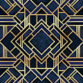 Art Deco Blue by Elisabeth Fredriksson