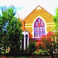 Asbury Church Blossoms Mixed Media by Aberjhani Asbury Church Blossoms Mixed Media by Aberjhani