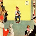 At The Vets by Norman Rockwell At The Vets by Norman Rockwell