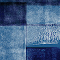 Azul Blocks 2- Art by Linda Woods Mixed Media by Linda Woods Azul Blocks 2- Art by Linda Woods Mixed Media by Linda Woods