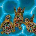 Baby turtles Painting by Daniel Jean-Baptiste Baby turtles Painting by Daniel Jean-Baptiste