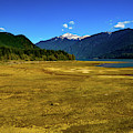 Baker Lake in the fall low water level by Steve Bunch