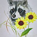 Bandit and the Sunflowers Painting by ML McCormick Bandit and the Sunflowers Painting by ML McCormick