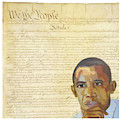 Barack Obama - Constitution Digital Art by Suzanne Giuriati Cerny Barack Obama - Constitution Digital Art by Suzanne Giuriati Cerny