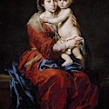 Bartolome Esteban Murillo / 'Our Lady of the Rosary', 1650-1655, Spanish School, Oil on canvas. Painting by Bartolome Esteban Murillo -1611-1682- Bartolome Esteban Murillo / 'Our Lady of the Rosary', 1650-1655, Spanish School, Oil on canvas. Painting by Bartolome Esteban Murillo -1611-1682-