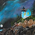 Bass Harbour Painting by David Bigelow Bass Harbour Painting by David Bigelow
