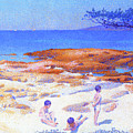 Beach At Cabasson - Digital Remastered Edition by Henri Edmond Cross Beach At Cabasson - Digital Remastered Edition by Henri Edmond Cross