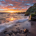 Beach At Sunset, Sonoma Coast State Park, Big Sur, California by Tim Fitzharris