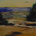 Before the Fog Painting by Saundra Johnson Before the Fog Painting by Saundra Johnson
