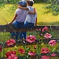 Best Buddies Painting by Lynne Pittard Best Buddies Painting by Lynne Pittard