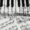 Black and White Piano Keys Painting by Dan Meneely Black and White Piano Keys Painting by Dan Meneely