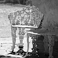 Black and White Seating Area Fort Stanton New Mexico by Colleen Cornelius Black and White Seating Area Fort Stanton New Mexico by Colleen Cornelius