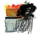 Black Scribble #2 Painting by Jane Davies Black Scribble #2 Painting by Jane Davies